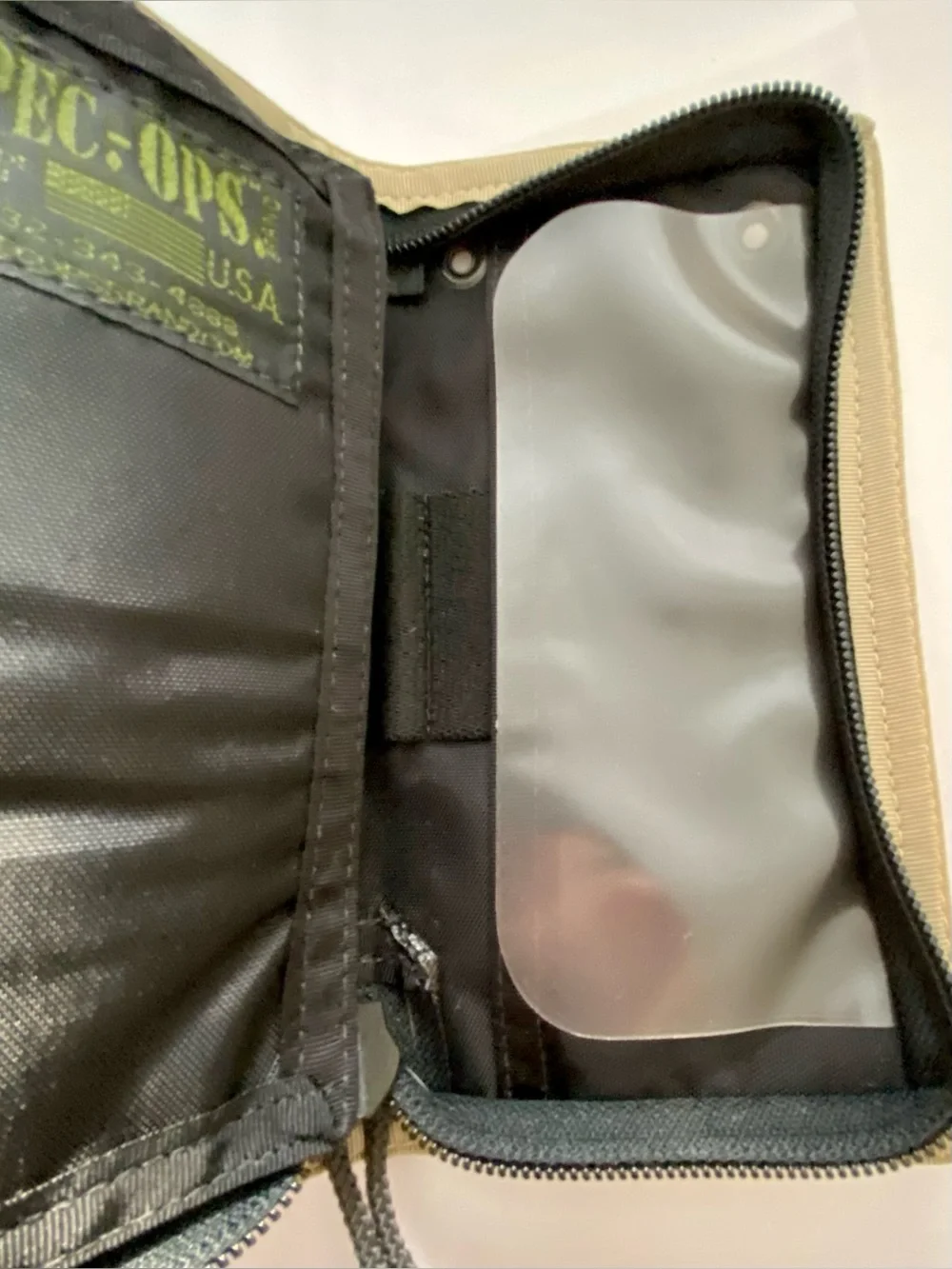 Spec.-Ops Canvas Tactical Wallet in Desert Camo